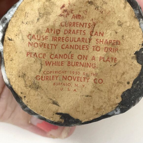 Vintage Gurley Candles Christmas Carolers Lot of 4 Wax Holiday Figures 1950's - Picture 7 of 16